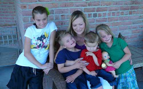 Bryton and Fenix with their mom, Janalyn