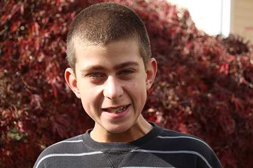 A smiling boy