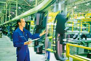 man in manufacture plant