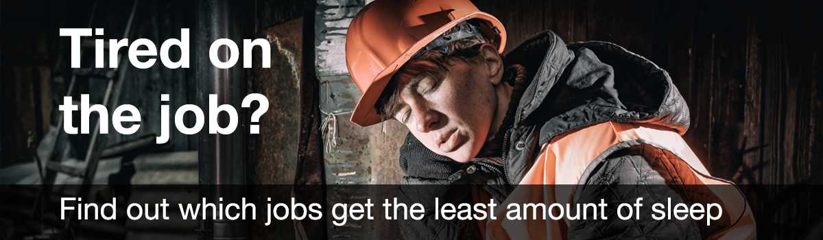 person sleeping on the job