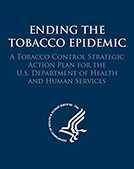 publication for ending the tobacco epidemic with blue background and dhhs logo