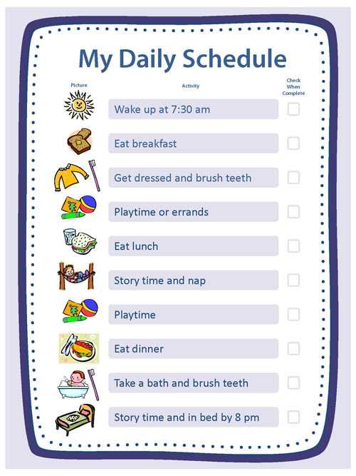 My Daily Schedule