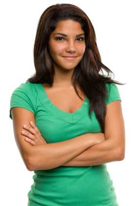 	Woman with her arms folded