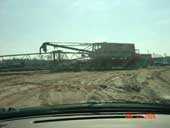 Truck-mounted lattice boom crane involved in the incident