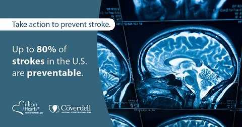 Up to 80% of strokes in the US are preventable.