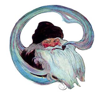 The beard of his chin was as white as the snow The beard of his chin was as white as the snow