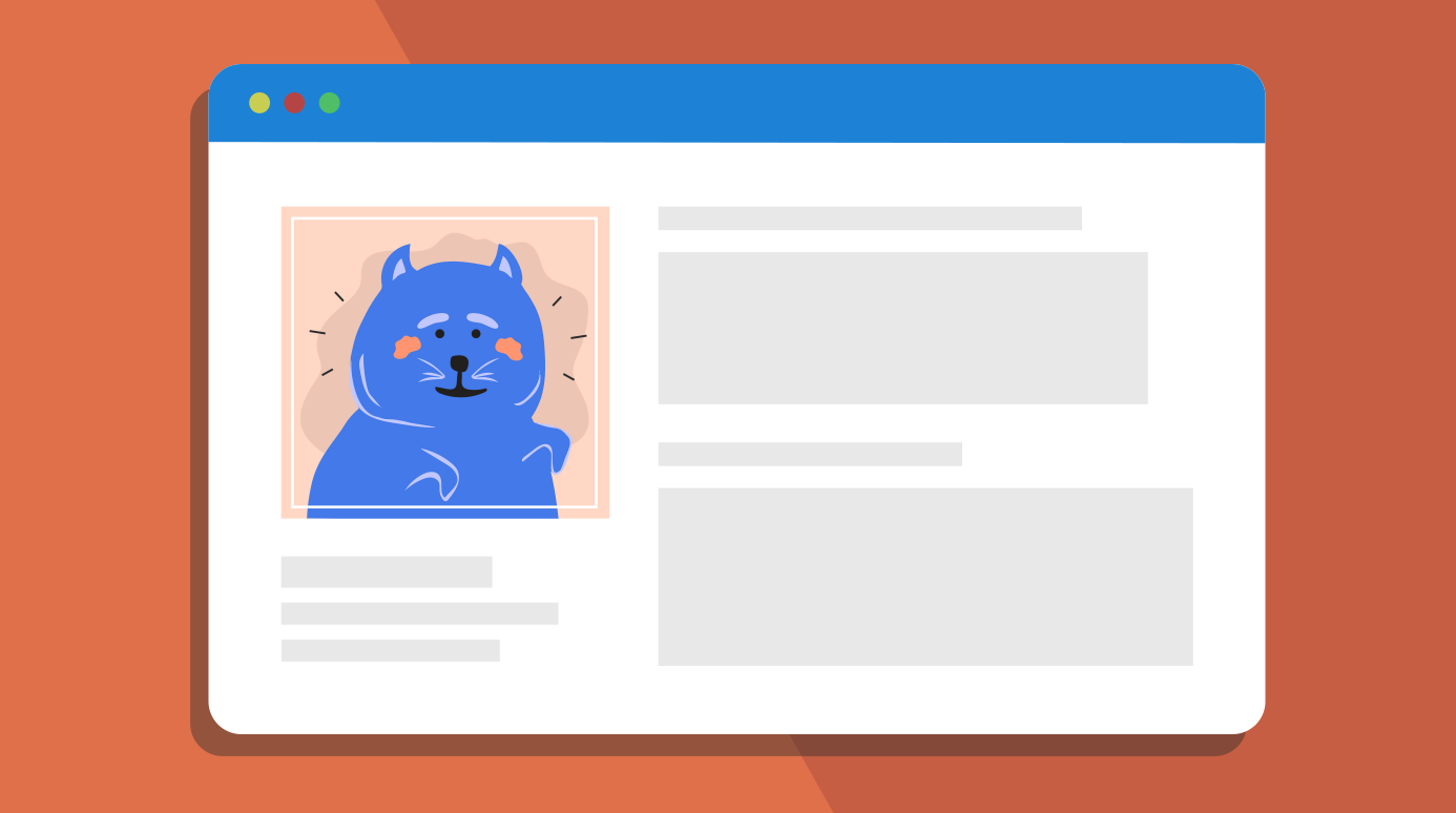 illustration of a social networking profile illustration of a social networking profile