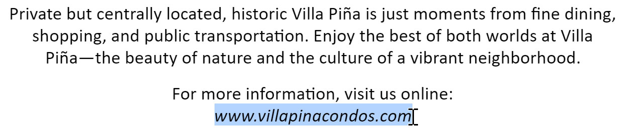 selecting text to hyperlink