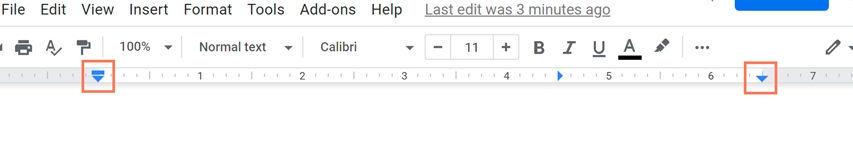 The three indent markers