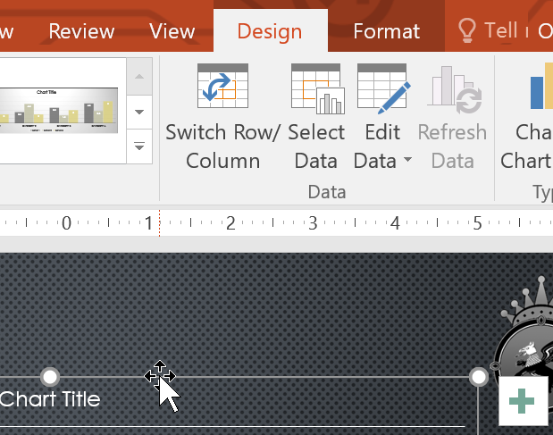 the Design tab the Design tab