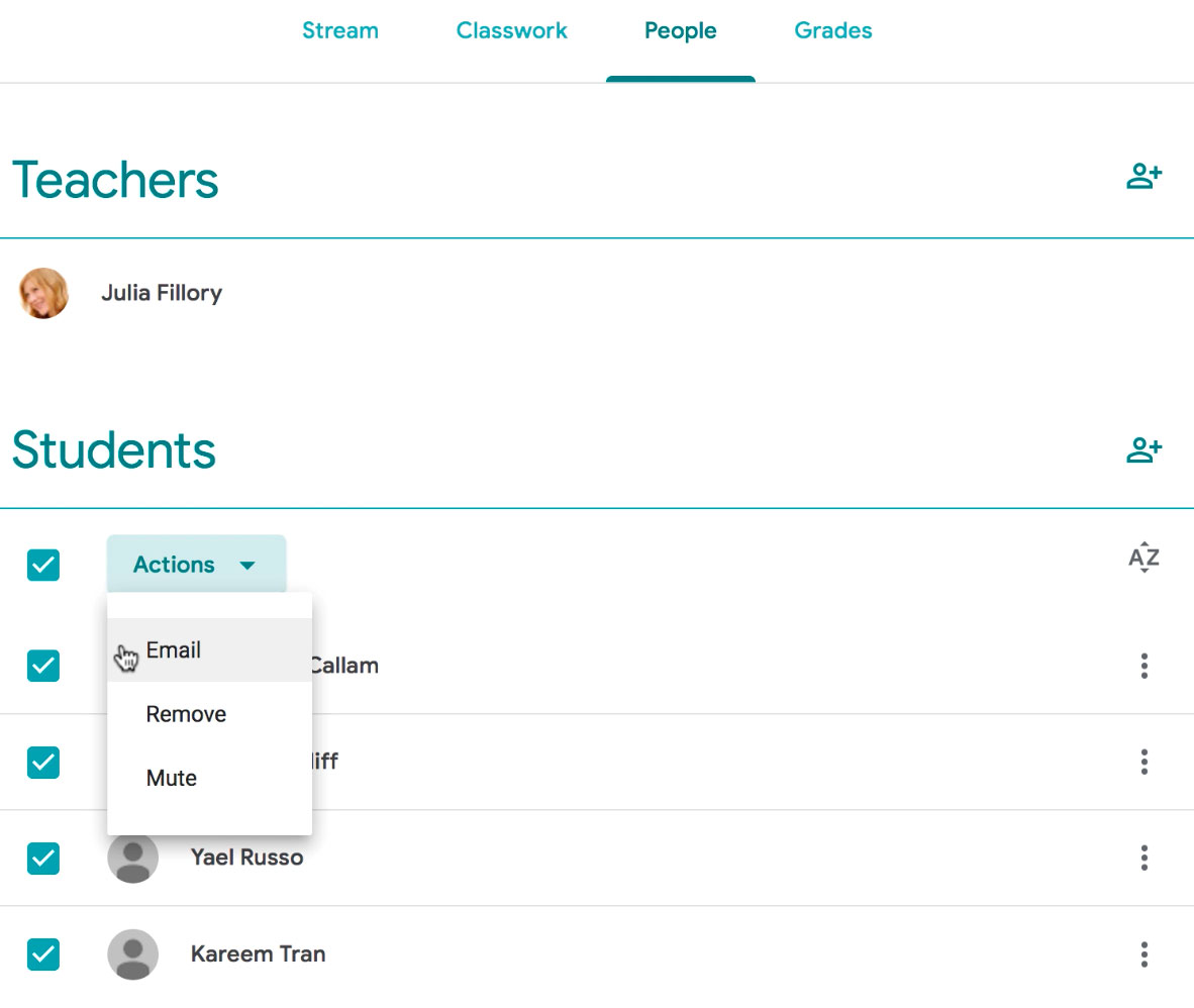 emailing all students emailing all students