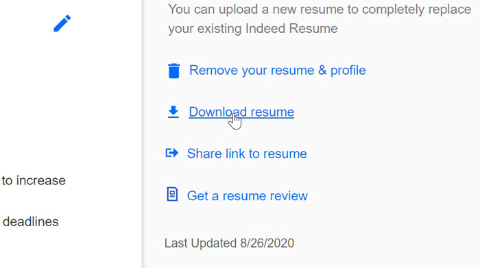 clicking download resume clicking download resume