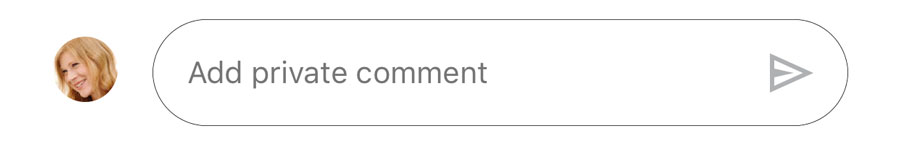 adding a private comment