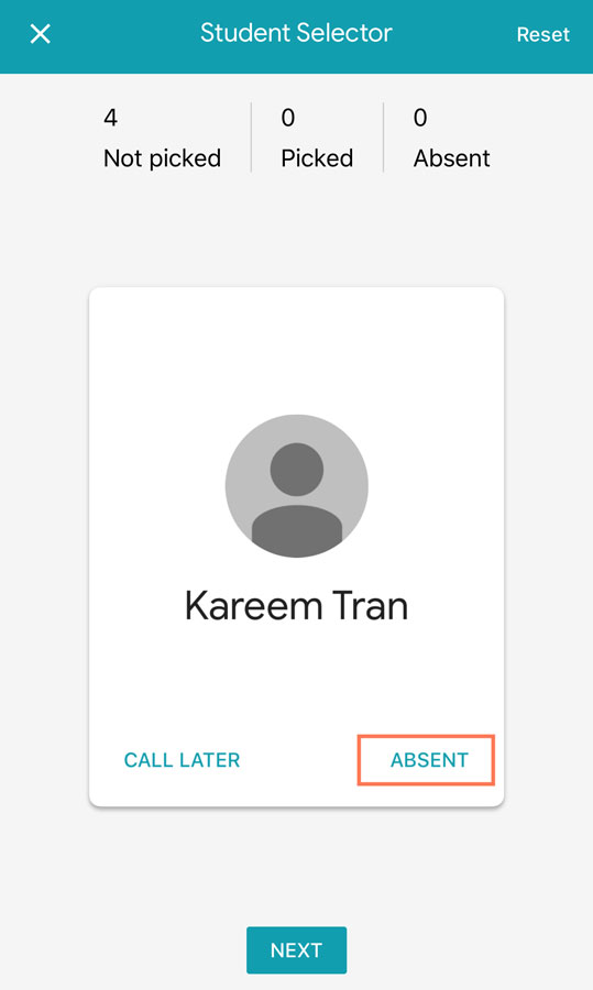 tapping Absent tapping Absent