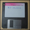 Photograph of a floppy disk.